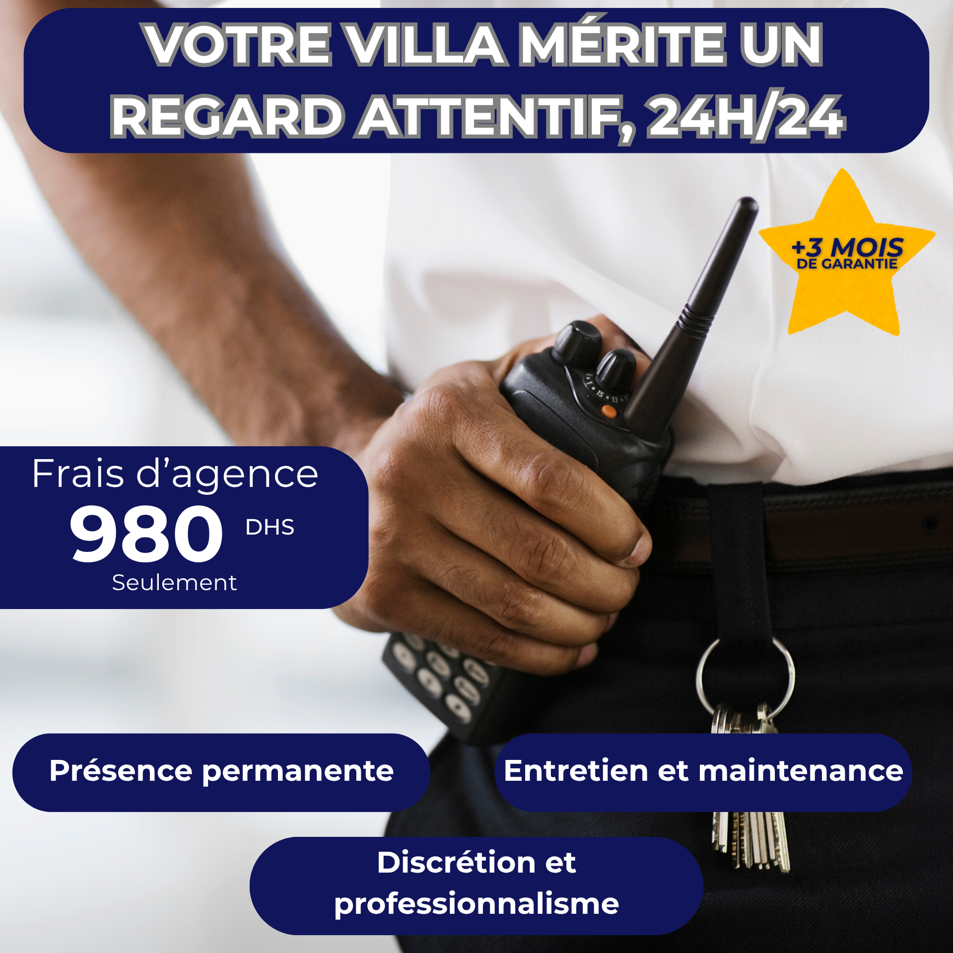 Recrutement – Gardien de Villa à Temps Plein